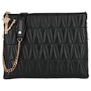 Versace Virtus Leather Shoulder Bag