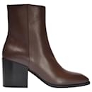 Leandra Ankle Boots in Brown Leather - Aeyde