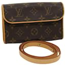LOUIS VUITTON Monogram Pochette Florentine Waist Bag N51856 LV Auth pt4267 - Louis Vuitton