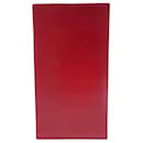 HERMES LONG WALLET IN RED LEATHER CARD HOLDER RED LEATHER WALLET - Hermès