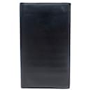LONG WALLET HERMES BLACK LEATHER BOX CARD HOLDER BLACK LEATHER WALLET - Hermès