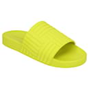 Bottega Veneta Slider en caoutchouc jaune