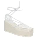 Bottega Veneta Women Stretch Mesh Espadrilles in White