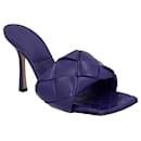 Bottega Veneta Women Lido Padded Mule in purple Lambskin