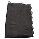 Hermes Lace Scarf in Black Cotton - Hermès