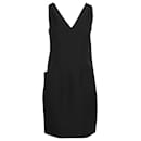 Prada Sleeveless Sheath Dress with Pockets in Black Cotton 
