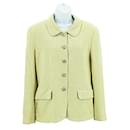 Chanel - vintage 98P Blazer - Single Breasted Pastel Chartreuse