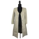 Chanel - 03P 2003 Spring - Beige Trench Coat - "Chanel Paris" Buttons