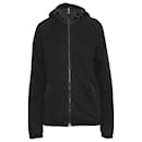 Prada Hooded Zip Jacket in Black Cotton