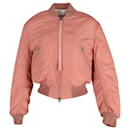 Acne Studios Clea Bomber Jacket in Pink Nylon