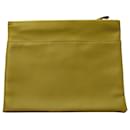 Jil Sander Navy Clutch in Yellow calf leather Leather - Autre Marque