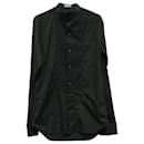 Dior Two Tone Buttondown Shirt in Black Cotton