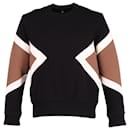 Neil Barrett Geometric Sweatshirt in Black Polyurethane