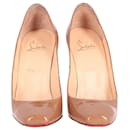 Christian Louboutin Simple Pumps in Nude Patent Leather
