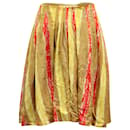 Marni Balloon Pleated Midi Skirt in Multicolor Silk 