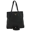 PRADA Tote Bag Leather 2way Black Auth ar7334 - Prada