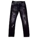 2019 Limited Edition Slim Fit B.I.T.C.H Used Look Worn out Effect Jeans - Philipp Plein