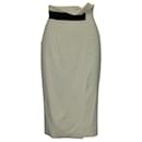 Ivory High Waisted Skirt - Karen Millen