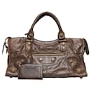 Brown Leather GH City Bag - Balenciaga