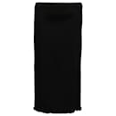 Theory Knit Midi Skirt in Black Polyamide