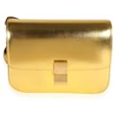 Celine Metallic Gold Calfskin Medium Box Bag  - Céline