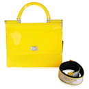 Dolce & Gabbana Yellow Pvc Miss Sicily Jelly Top Handle Bag