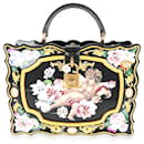 Dolce & Gabbana Hand Painted Wooden Cherub Box Bag With Snakeskin Strap