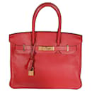 Hermes Rouge Casaque Togo Birkin 30 GHW - Hermès