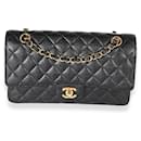 Chanel Black Quilted Caviar Medium Classic lined Flap Bag