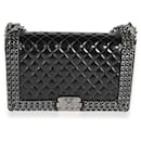 Chanel Black Quilted calf leather Chained Medium Boy Bag