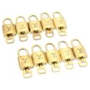 Louis Vuitton padlock 10set Gold Tone LV Auth am1623g