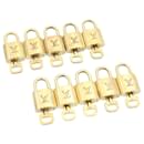 Louis Vuitton padlock 10set Padlock Gold Tone LV Auth am1295g