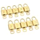 Louis Vuitton padlock 10set Padlock Gold Tone LV Auth am1296g