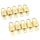 Louis Vuitton padlock 10set Padlock Gold Tone LV Auth am1303g