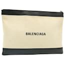 BALENCIAGA Clutch Bag Weiß Auth am1678G - Balenciaga