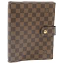 LOUIS VUITTON Damier Ebene Agenda GM Day Planner Cover R20009 LV Auth am1268g - Louis Vuitton