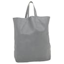 CELINE Tote Bag Leather Gray Auth am2387g - Céline