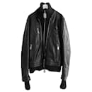 Philipp Plein Embossed Skul Layered Leather Jacket