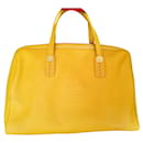 Bulgari Boston Tasche aus gelbem Leder, Seltener Gegenstand, Sammlung