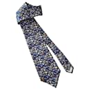 magnificent new collector's "Le Divellec" printed silk tie - Autre Marque