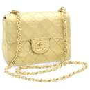 CHANEL Matelasse Chain Flap Shoulder Bag Leather Gold CC Auth 25305a - Chanel
