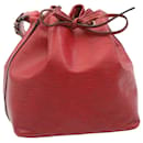 Bolsa de ombro LOUIS VUITTON Epi Petit Noe vermelha M44107 Autenticação LV003 - Louis Vuitton