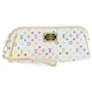 LOUIS VUITTON Monogram Multicolor Kate Pouch Clutch Bag White M55212 Auth yk3647a - Louis Vuitton