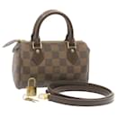 LOUIS VUITTON Damier Ebene Mini Speedy Hand Bag SP Order LV Auth 23260alla - Louis Vuitton