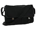 PRADA Shoulder Bag Nylon Black Auth ki2047 - Prada