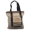 CHANEL Tote Bag Nylon Brown CC Auth 26722a - Chanel