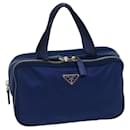 PRADA Pouch Hand Bag Nylon Blue Auth cl024 - Prada