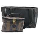 FENDI Sac à bandoulière en toile 2Set Black Brown Auth ar5459 - Fendi