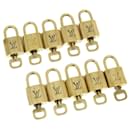 Louis Vuitton padlock 10set Gold Tone LV Auth hs838