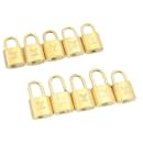 Louis Vuitton padlock 10set Gold Tone LV Auth cr877